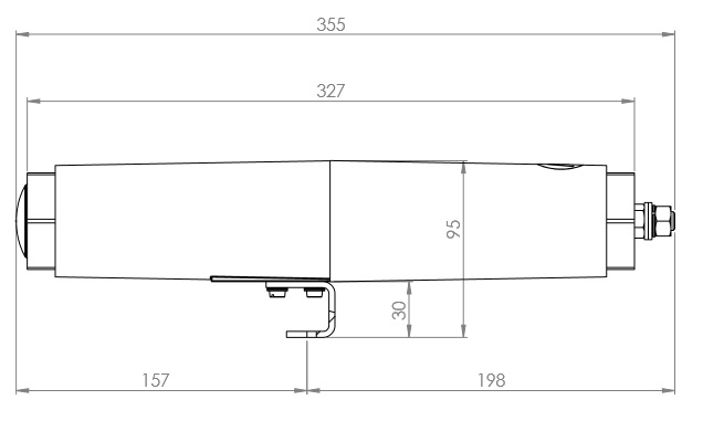 Externí horizontální epoxidové pouzdro KPB 25