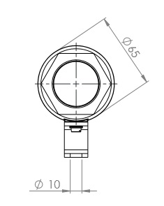Externí horizontální epoxidové pouzdro KPB 25
